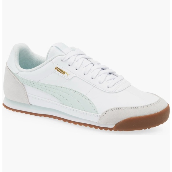 ✨ PUMA Turino II OG Women’s Sneakers - White and Mint Sneakers -size 8 - Picture 1 of 8